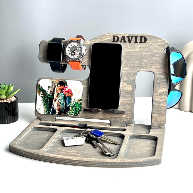 Personalized Docking Station for Men with Photo Mens image 1