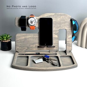 Personalized Docking Station for Men with Photo Mens No photo and No logo