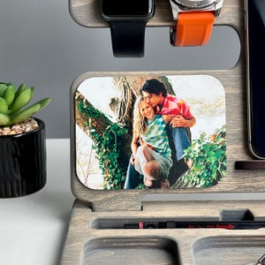 Personalized Docking Station for Men with Photo Mens Only Photo