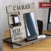 Custom Docking station, phone stand, charging station, groomsman gift, phone station men 