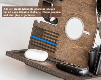 Add-on: Apple MagSafe charging socket for all ours Docking stations, Phone stands, and charging organizers