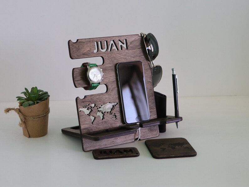 night-stand-organizer-for-men-personalized-docking-stand-etsy