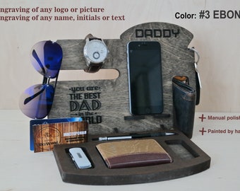 Fathers day gift,docking station,gift for dad,father day gift,gift husband,gift for him,boyfriend gift,gift for men,personalized gift,daddy