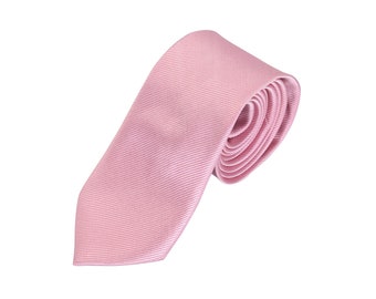 Dusty Rose Silk Wedding Tie and Matching Dusty Rose Groomsmen Socks - Mauve Ties for Groomsmen