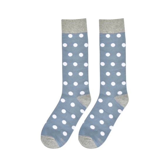 dusty blue mens dress socks Buy Men's Socks, Dusty Blue With White Polka Dots Groomsmen Socks for Wedding, Light Blue Men's Dress Socks Sized 8 - 13 Online in India With an all Bubble hem Empire Line Wedding Dress: Adult Dress:S Black tux