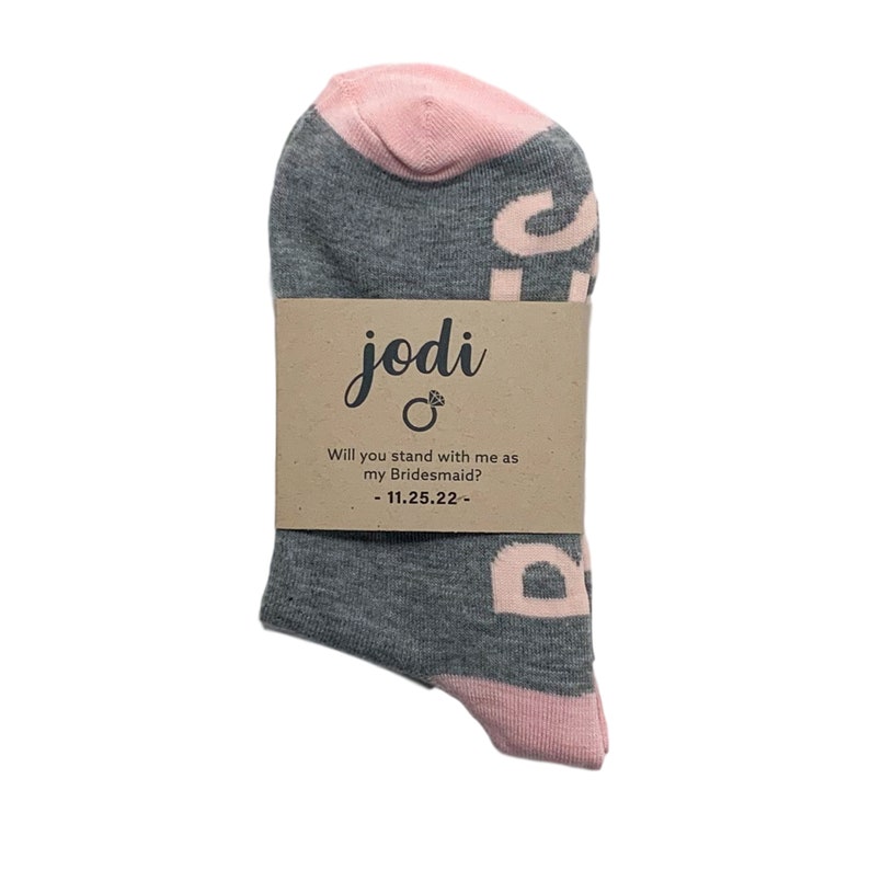 Bridesmaid Socks Proposal Gift Bridesmaid Maid of Honor and Etsy