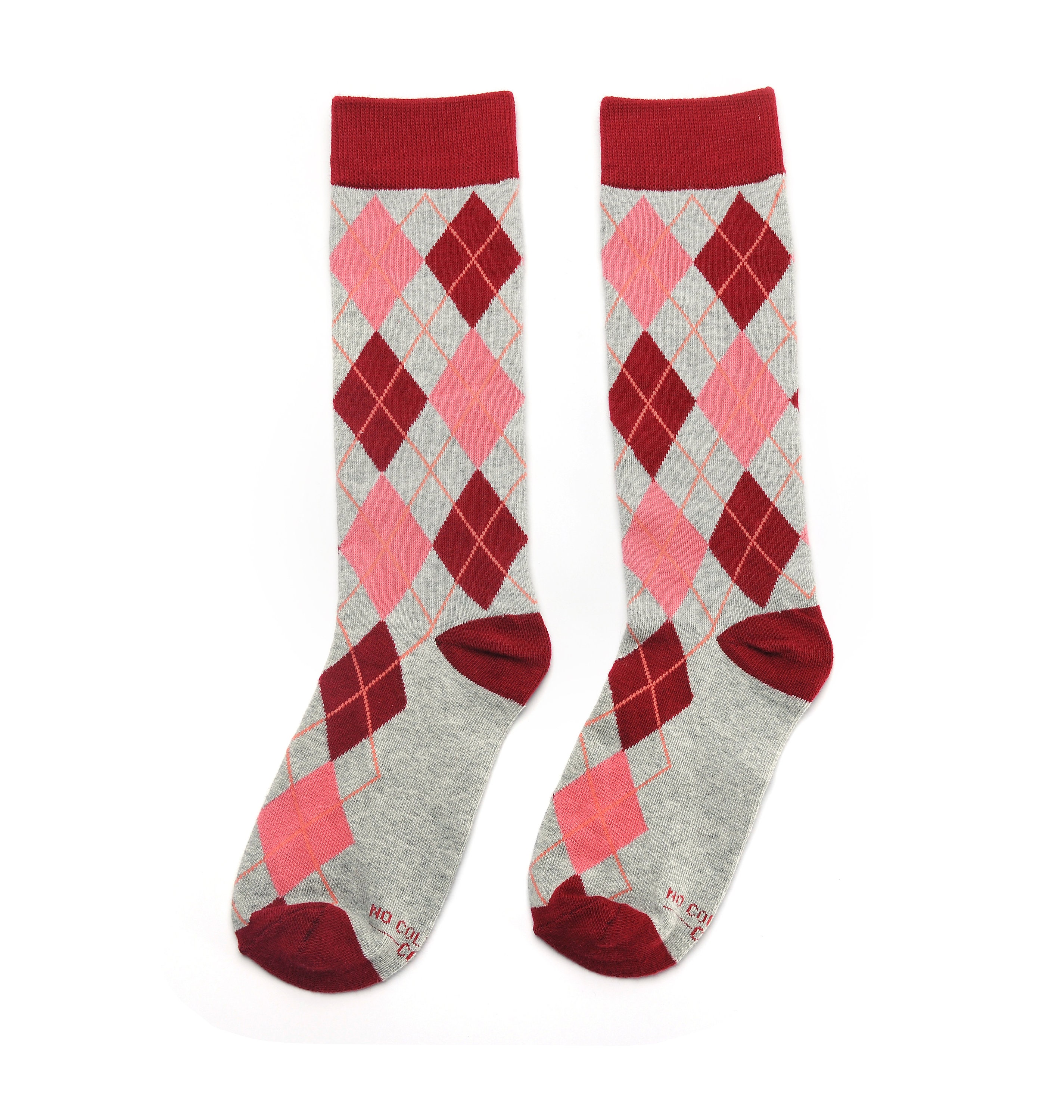 Burgundy Pink Argyle Groomsmen Socks Burgundy Argyle Socks Etsy