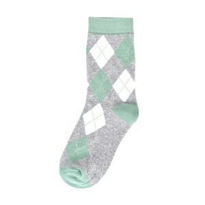 Sage Green Argyle Kids Socks for Ring Bearers, Sage Green Socks for Wedding, Sage Matching Socks for Groomsmen and Ring Bearers, Kid Socks