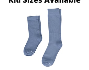 Dusty Blue Groomsmen Socks, Solid Dusty Blue Socks, Dusty Blue Groomsmen  Socks, Light Blue Wedding Socks for Groomsman Best Man Gifts