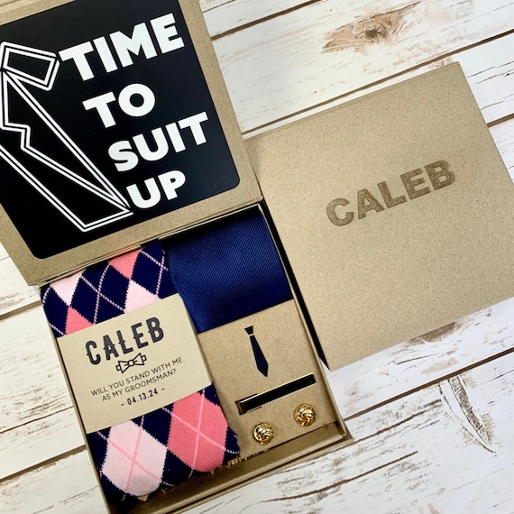 groomsmen tie box