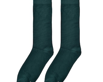 slim fit dress slacks Over The Calf Mens Dress Socks Green Teal Blue – Barataria Gent