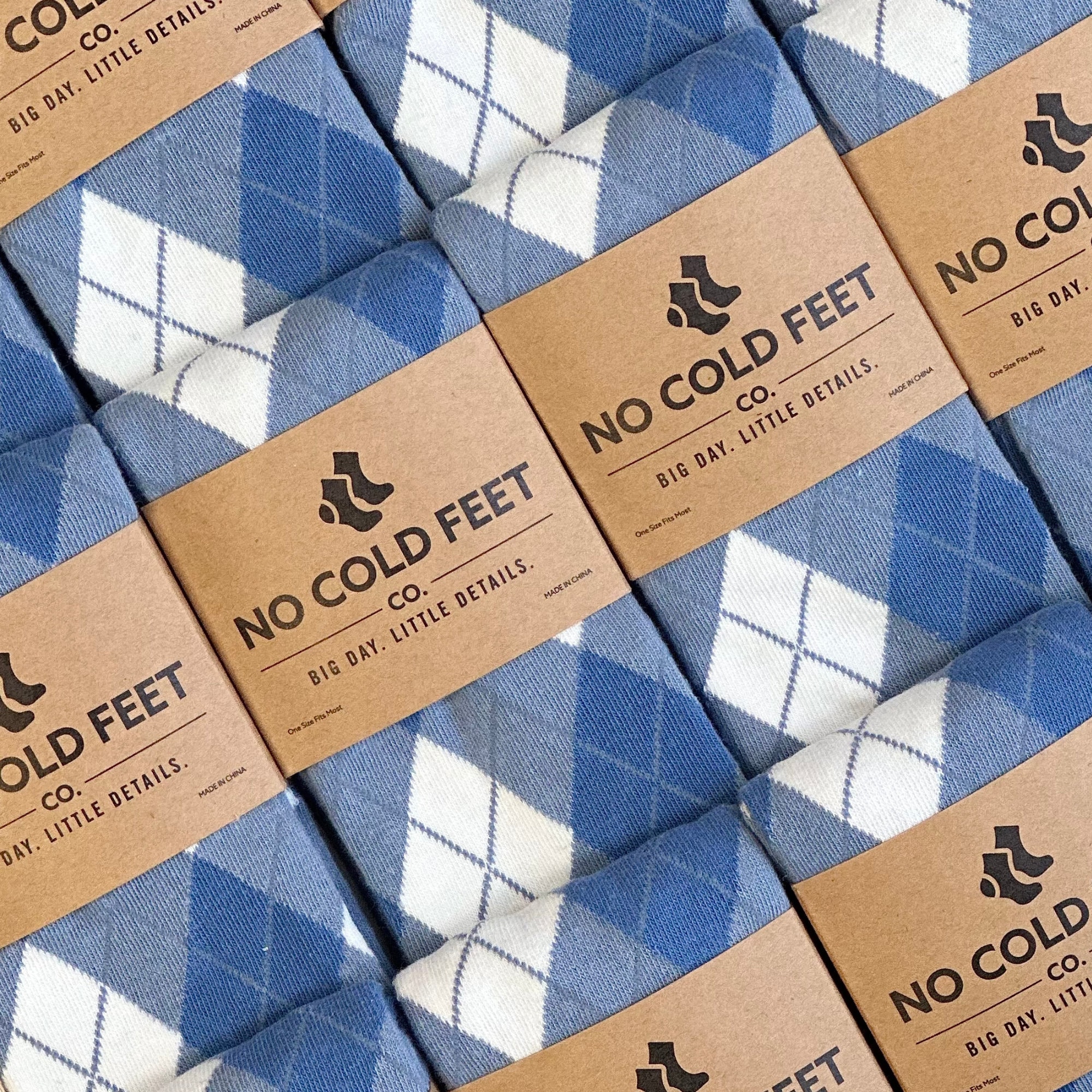 Dusty Blue Groomsmen Socks Multi Pack, Dusty Blue and Steel Blue Argyle Groomsmen Socks for Wedding, Sized 8-13