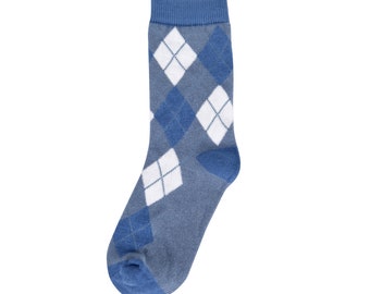 Dusty Blue  Argyle Kids Socks for Ring Bearers and Junior Groomsmen, Matching Dusty Blue Socks for Wedding, Kid Socks 9T-3Y