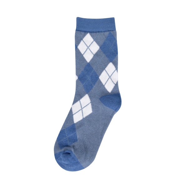 Dusty Blue  Argyle Kids Socks for Ring Bearers and Junior Groomsmen, Matching Dusty Blue Socks for Wedding, Kid Socks 9T-3Y