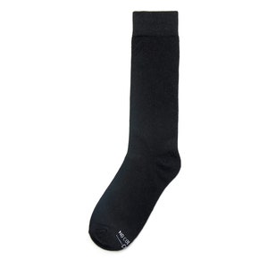 Our solid black dress socks