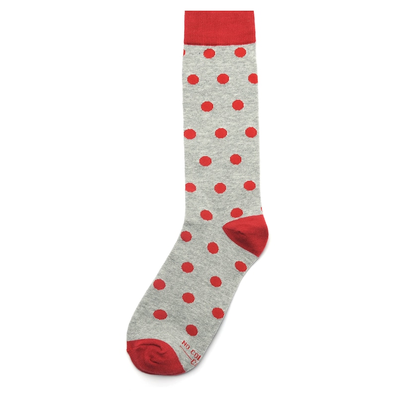 Red Wedding Socks, Red Polka Dot Socks for Wedding Party, Apple Wedding Socks for Groomsman Best Man Groomsmen and Scarlet Red Groom Gifts