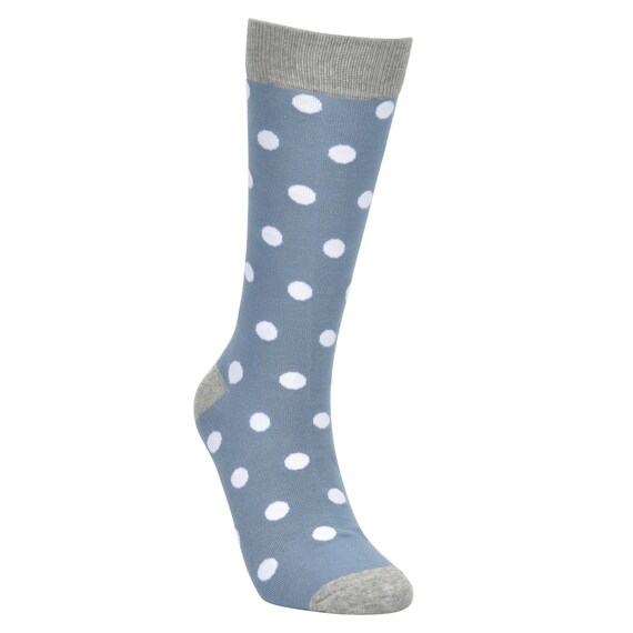 dusty blue mens dress socks Dusty Blue Men's Dress Socks, Dusty Blue Socks with White Polka Dots Groomsmen Socks for Wedding, Light Blue Men's Dress Socks Sized 8