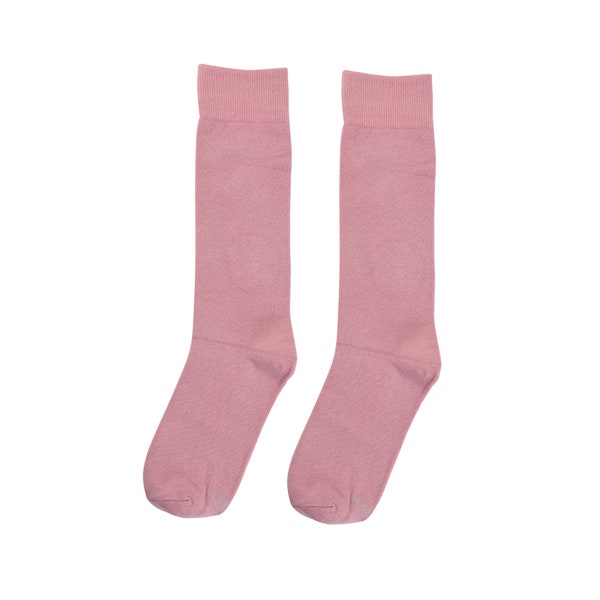 Dusty Rose Pink Groomsmen Socks, Solid Dusty Rose Socks, Mauve Groomsmen Socks, Wedding Socks for Groomsman Best Man Groomsmen Gifts