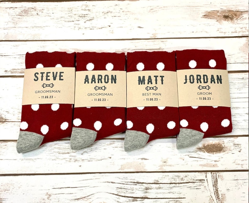 Personalized Groomsmen Gift Wedding Sock Gift for Groomsmen Etsy