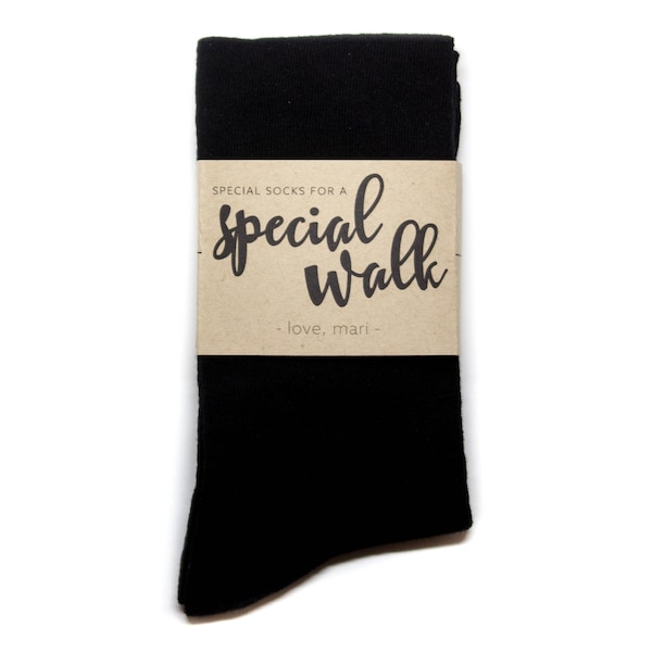 Special Socks for a Special Walk Sock Label, Dad Gift from Bride, Wedding Socks and Wedding Sock Label, Special Socks for Wedding Day