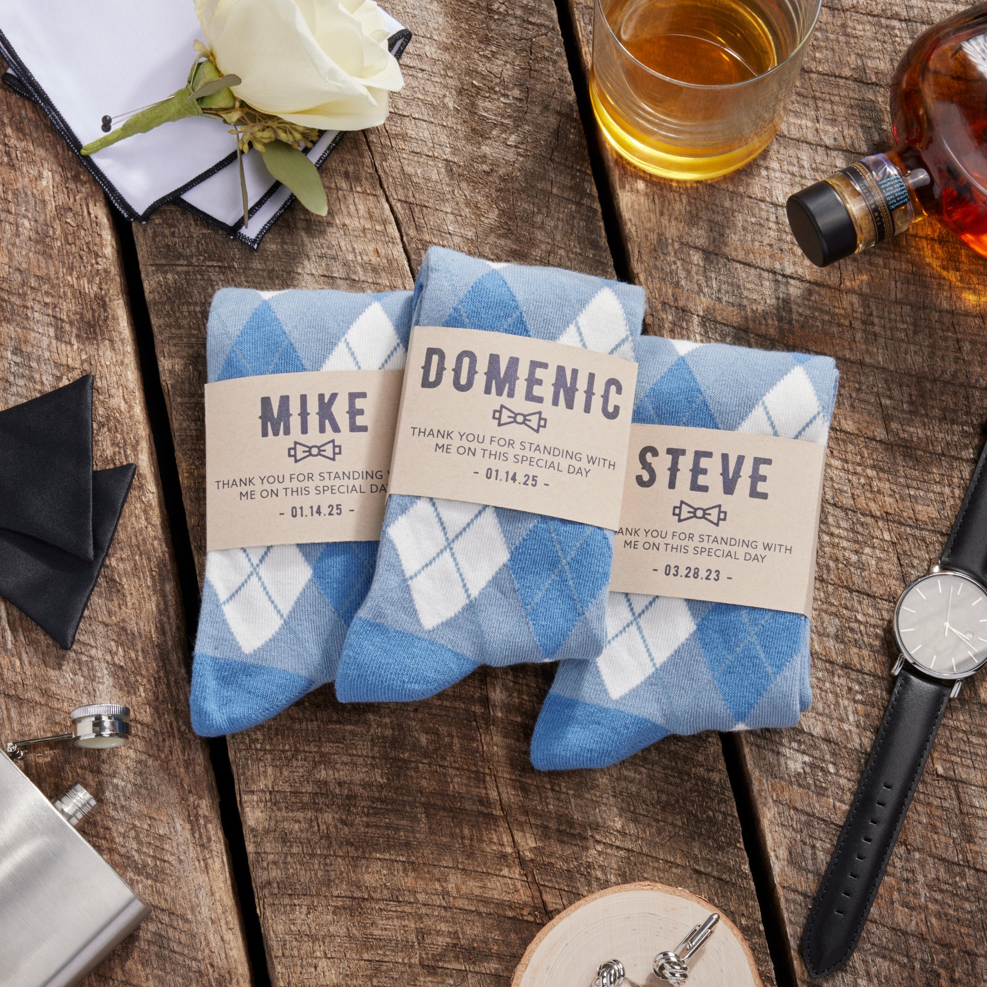 Dusty Blue Groomsmen Accessory | Birdy Grey Argyle Groomsmen Socks By No Cold Feet Dusty Blue Groomsmen Accessory | Birdy Grey Argyle Groomsmen Socks By No Cold Feet