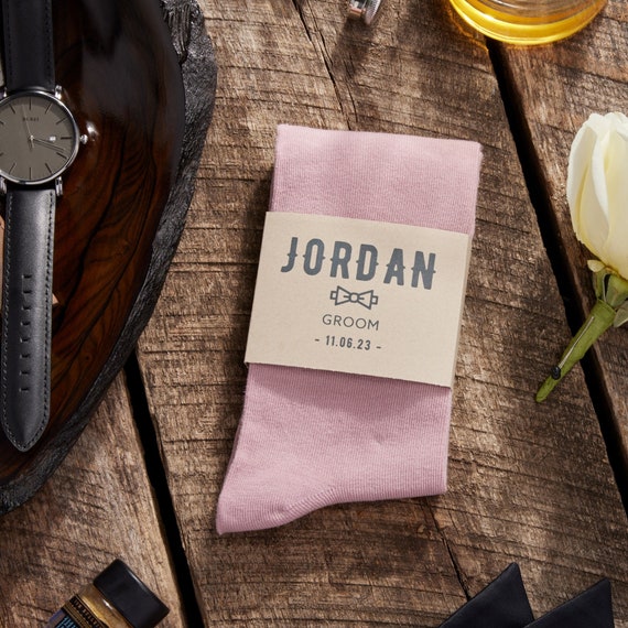 Personalized Dusty Rose Groomsmen Socks with Custom Sock Label, Personalized Solid Dusty Rose Wedding Socks, Pink Men's Dress Socks Gift Personalized Dusty Rose Groomsmen Socks with Custom Sock Label, Personalized Solid Dusty Rose Wedding Socks, Pink Men's Dress Socks Gift
