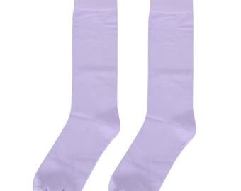 Lilac Purple Socks, Solid Lilac Groomsmen Socks, Light Purple Dress Socks, Lavender Wedding Socks for Groomsman Best Man Gifts