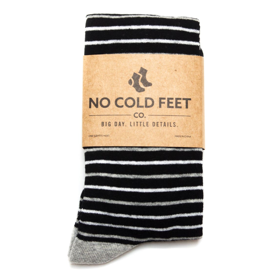 Men's Dress Black & White Sock Bundle - 6 Pair