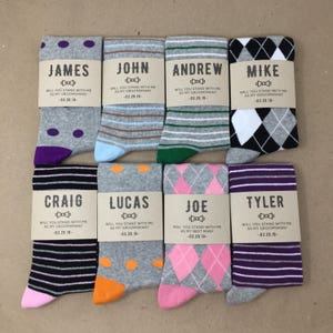 Groomsmen Socks Gift, Groomsman Proposal Socks for Wedding, Wedding Socks for Groomsmen, Will you be my Groomsmen Sock Labels, Groom Socks