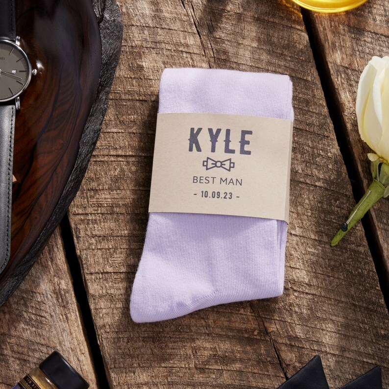 Lilac Purple Socks, Solid Lilac Groomsmen Socks, Light Purple Dress