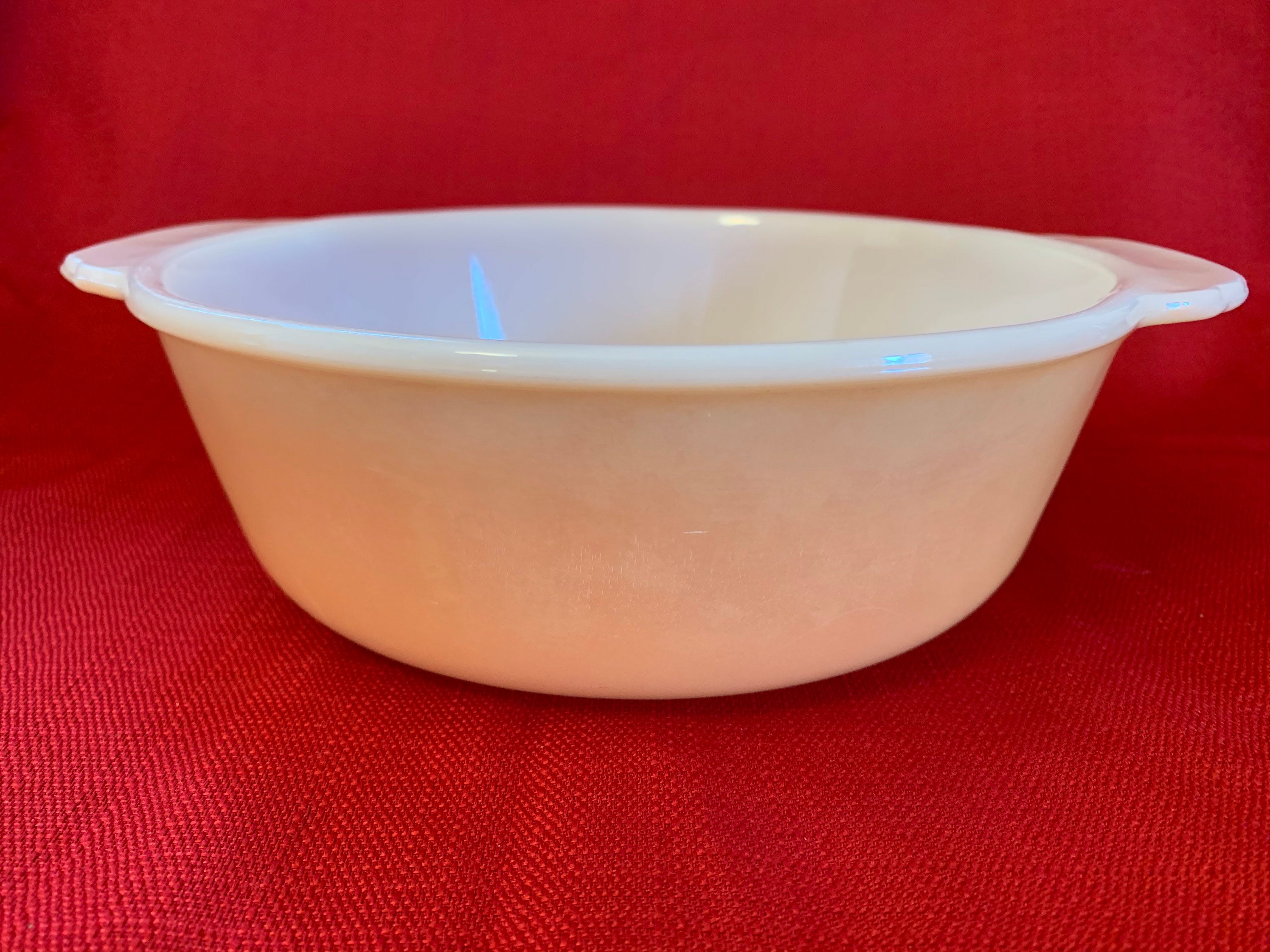 Fire King Casserole Dish in Peach Luster Etsy UK