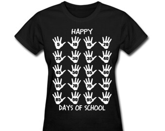 Happy 100th Day of School Teacher Shirt