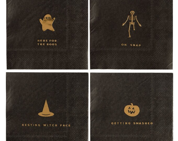 Halloween Party Napkins Here for the Boos Etsy