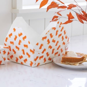 Fall Take-Out Boxes - Pumpkin Pie Design