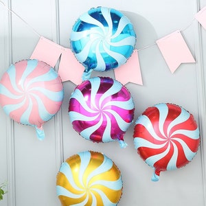 Swirl Lollipop Candy Buffet Balloon Set of 5 image 1