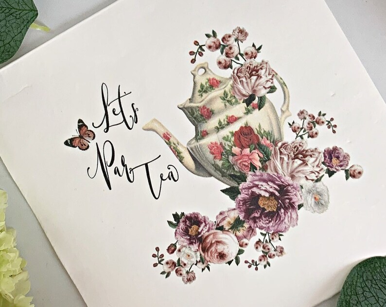 Lets Partea Tea Party Luncheon Napkins
