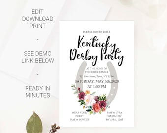 Kentucky Derby Party Invitation