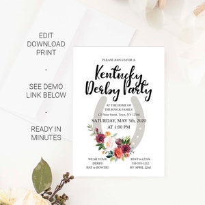 Kentucky Derby Party Invitation