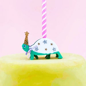 Turtle Birthday Candle Holder