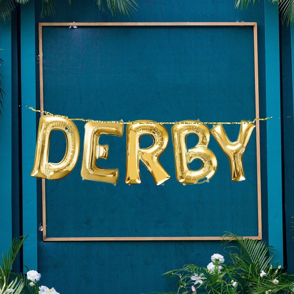Derby Balloons, 16 inch Gold