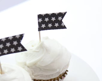 Stars and Stripes Patriotic Cupcake Toppers