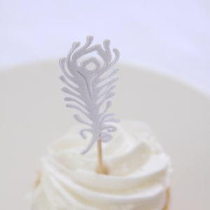 Feather Bridal Shower Toppers