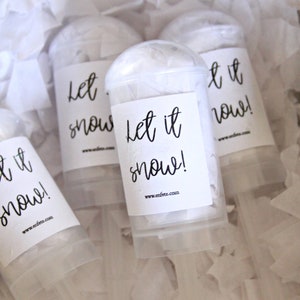 Let It Snow Confetti Poppers, Winter Wedding Send Off, Stocking Stuffers for Kids image 1