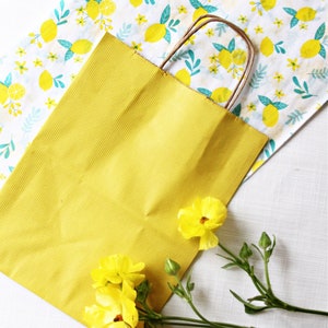 Yellow Gift & Favor Bags image 1