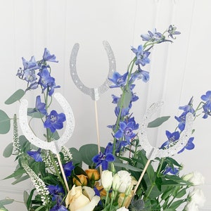 Silver Derby Centerpiece Picks - Set of 3