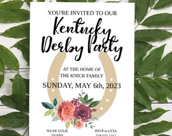 Kentucky Derby Party Invitation