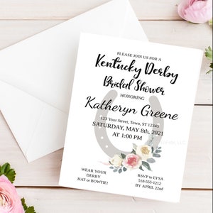 Derby Bridal Shower Invitation - Blush