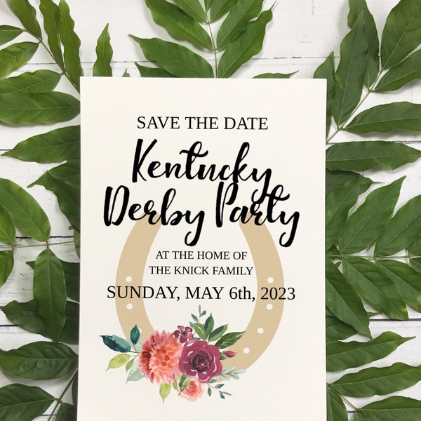 Kentucky Derby Party Save the Date