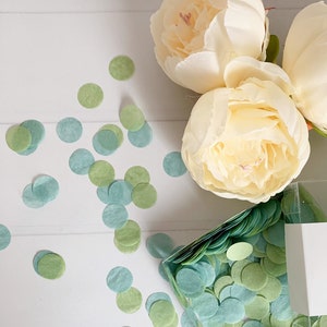 Sage Green & Dusty Blue Confetti - Perfect for Oh Boy Baby Shower, Bridal Showers and Weddings bild 1