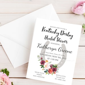 Kentucky Derby Bridal Shower Invitation